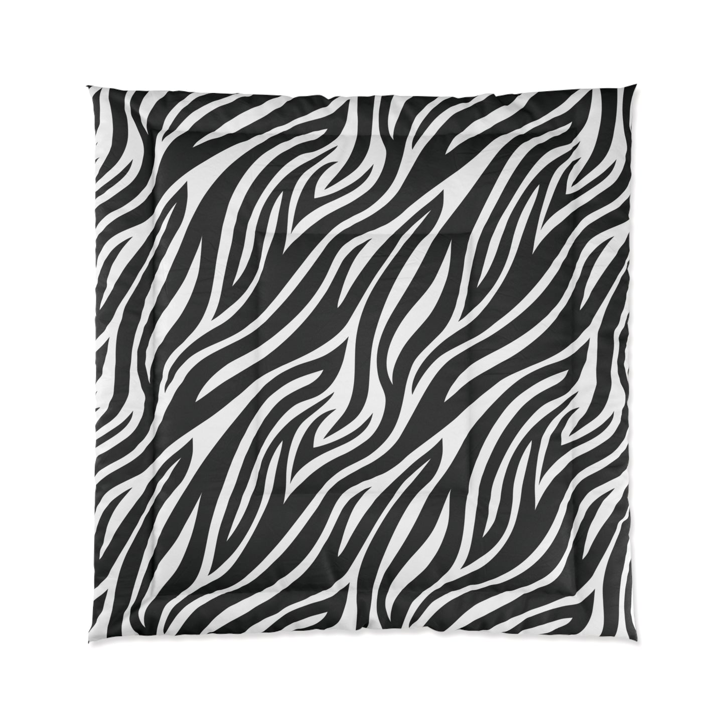 Zebra Animal Print Comforter, Black & White