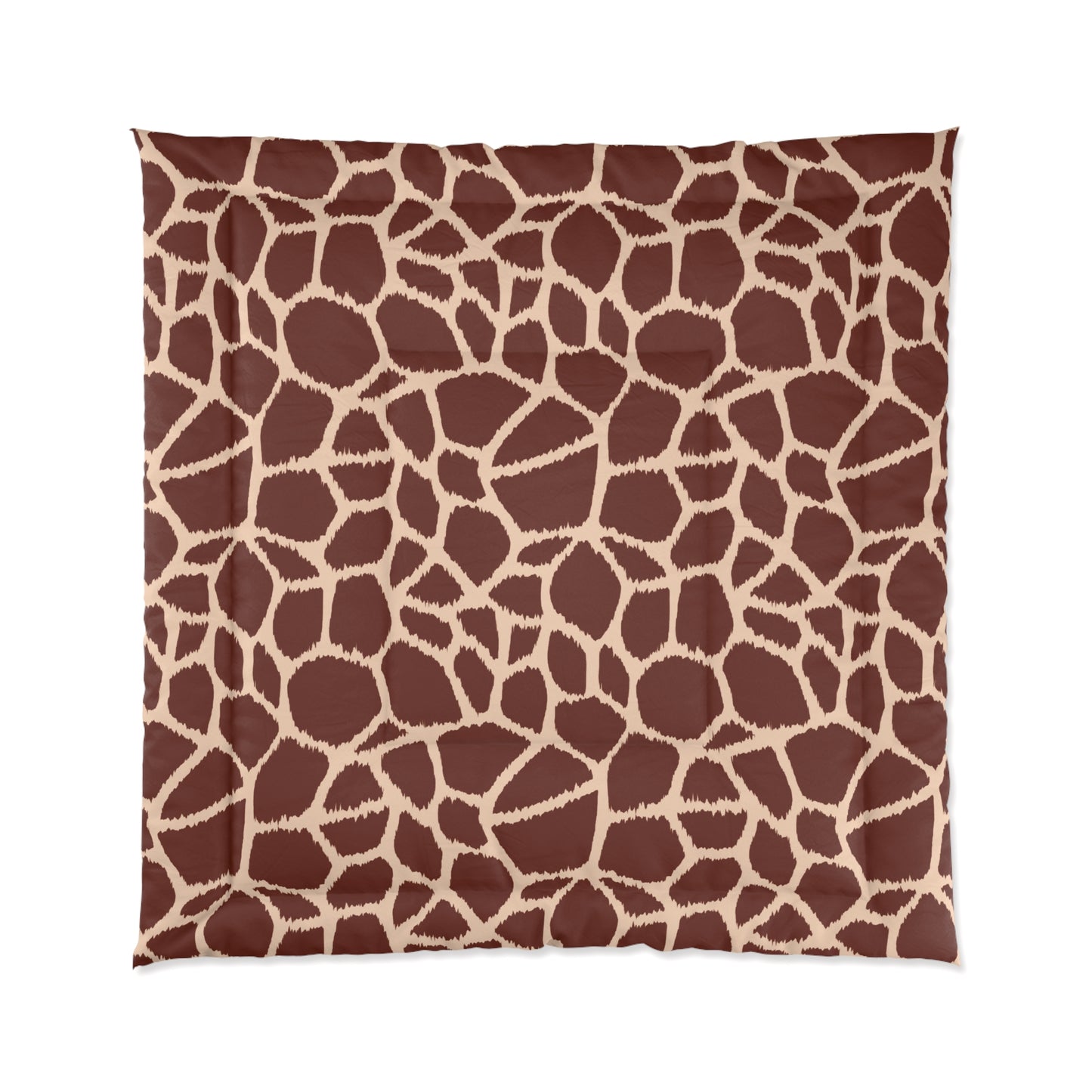 Giraffe Animal Print Comforter, Brown & Tan