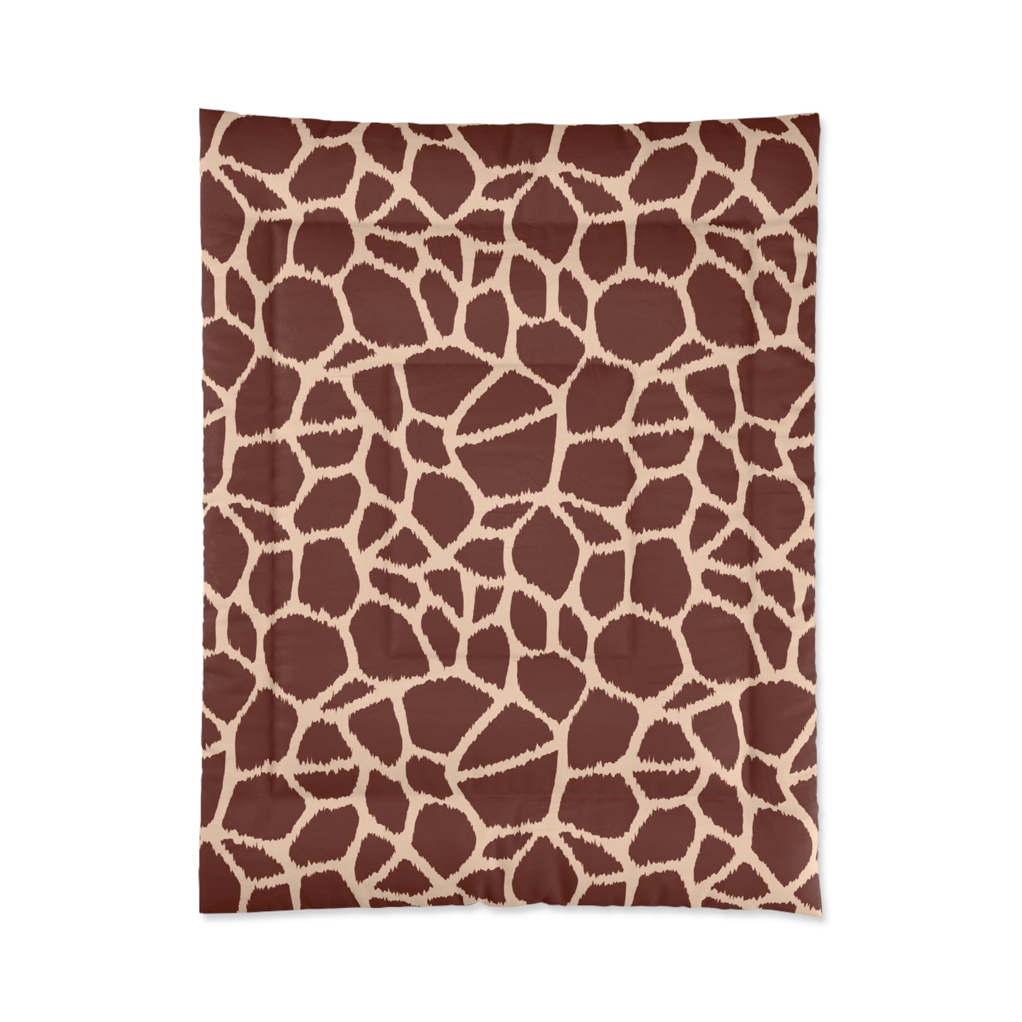 Giraffe Animal Print Comforter, Brown & Tan