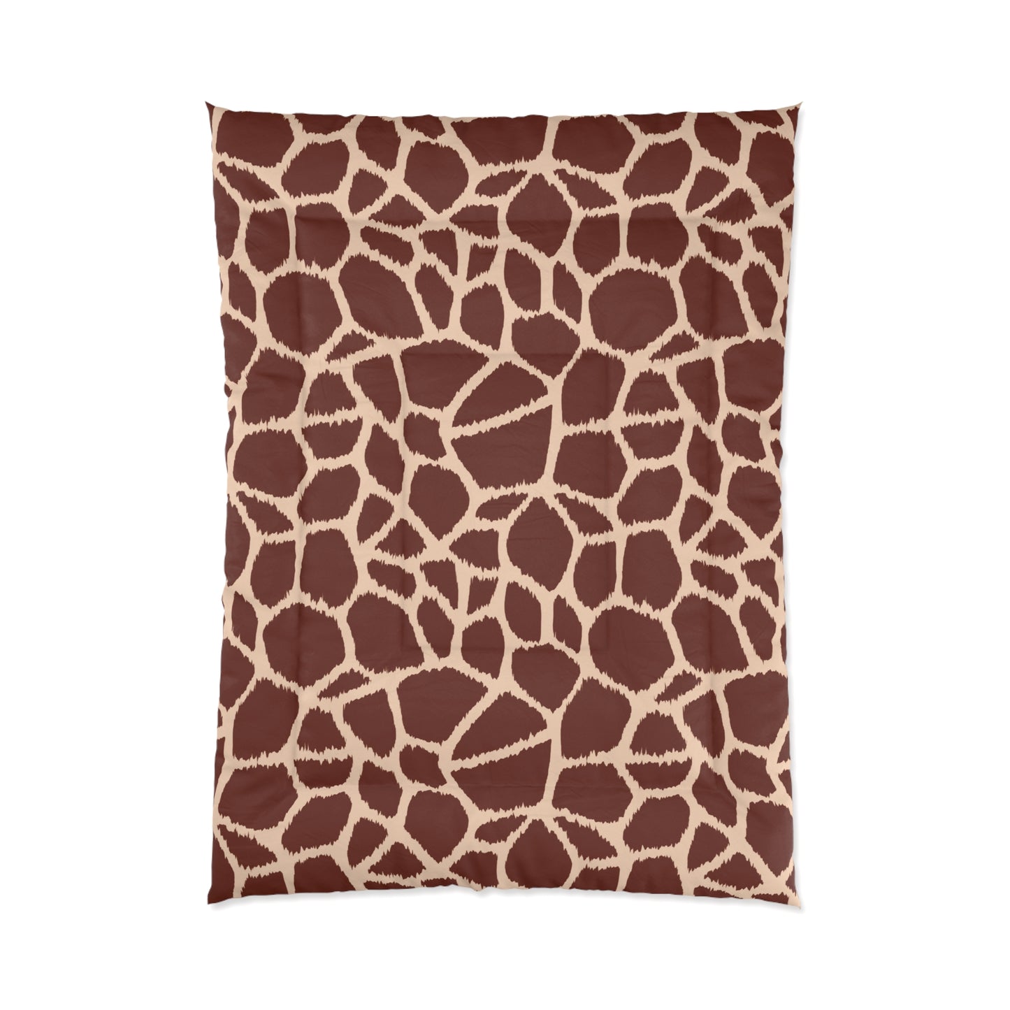 Giraffe Animal Print Comforter, Brown & Tan